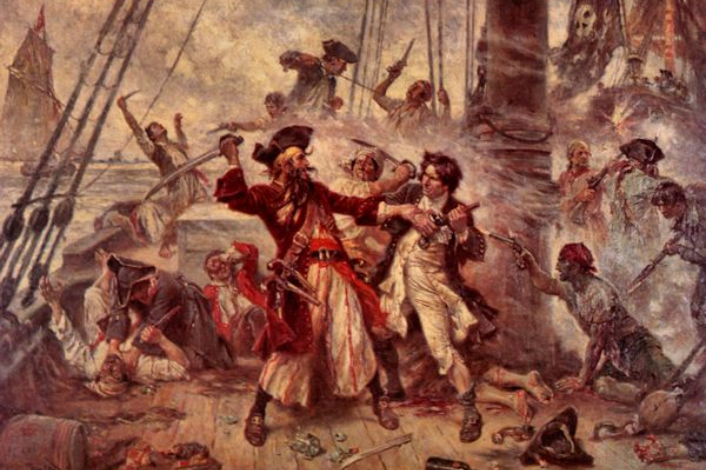 Blackbeard`s Final Battle